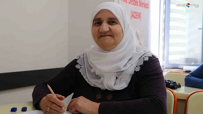 Babası okula göndermedi, okuma yazma azmiyle 55 yaşında eğitime başladı