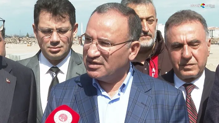 Bakan Bozdağ açıkladı! Kurulacak olan konteyner kentte alt yapı çalışmaları tamamlandı