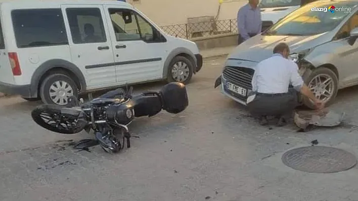 Baskil'de trafik kazası! 1 yaralı