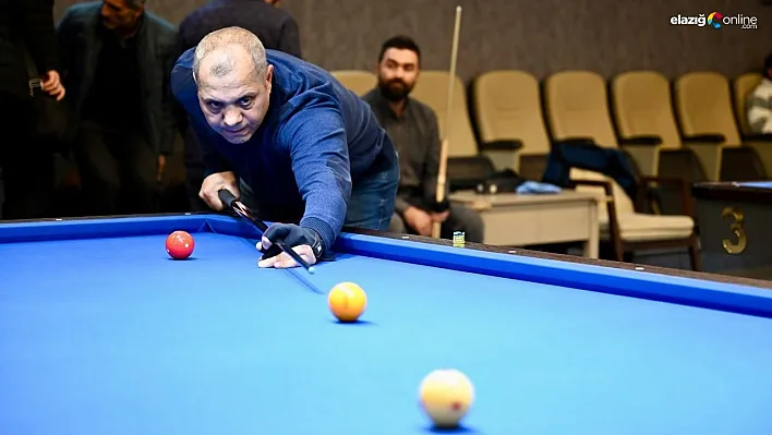 Bilardo tutkunları Yeşilyurt'ta buluştu