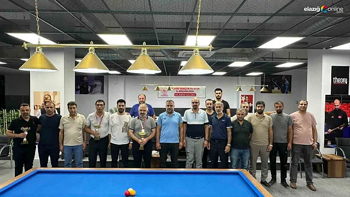 Elazığ'da bilardo şampiyonu belli oldu: İşte Kasım'da Türkiye Şampiyonasına katılacak sporcular