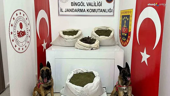 Bingöl 57 kilo uyuşturucu ele geçirildi