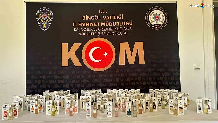 Bingöl'de 136 adet gümrük kaçağı parfüm ele geçirildi