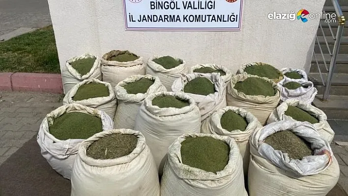 Bingöl'de 407 kilo esrar ele geçirildi