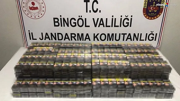 Bingöl'de 720 paket kaçak sigara ele geçirildi