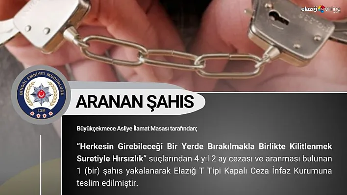 Bingöl'de arama kaydı bulunan 4 kişi yakalandı