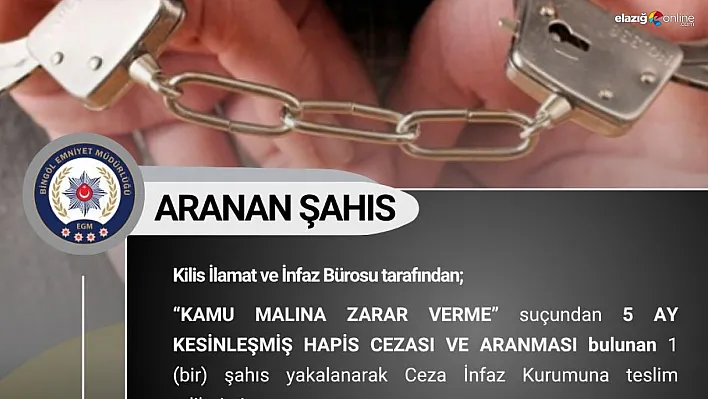 Bingöl'de aranan 6 şüpheli yakalandı