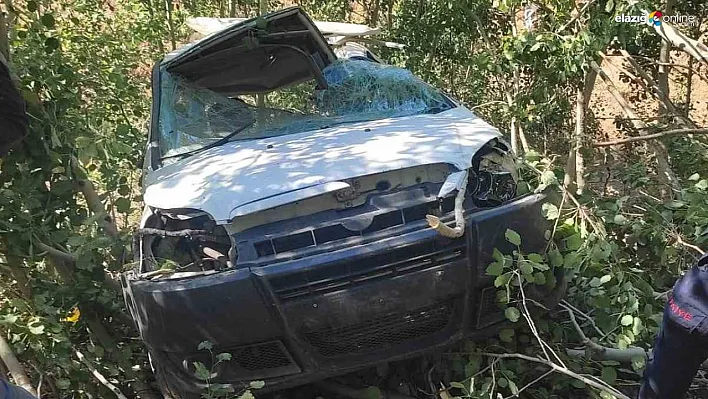 Bingöl'de hafif ticari araç şarampole yuvarlandı: 2 yaralı