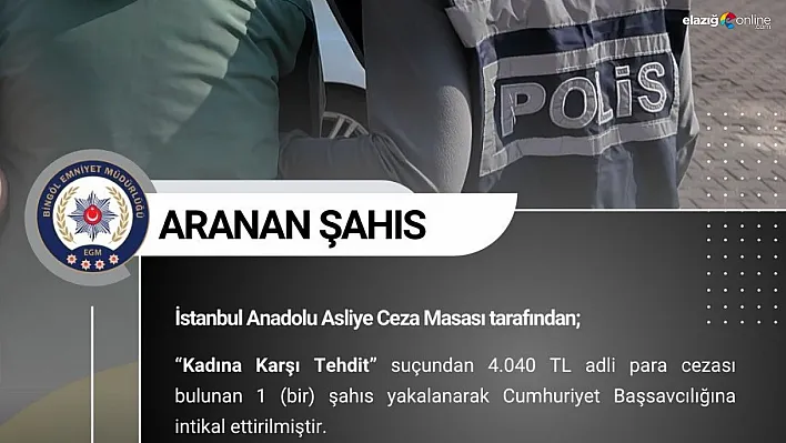 Bingöl'de haklarında arama kararı bulunan 4 kişi yakalandı