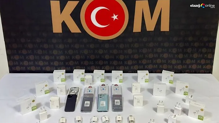 Bingöl'de kaçak telefonlar ve aksesuarları ele geçirildi