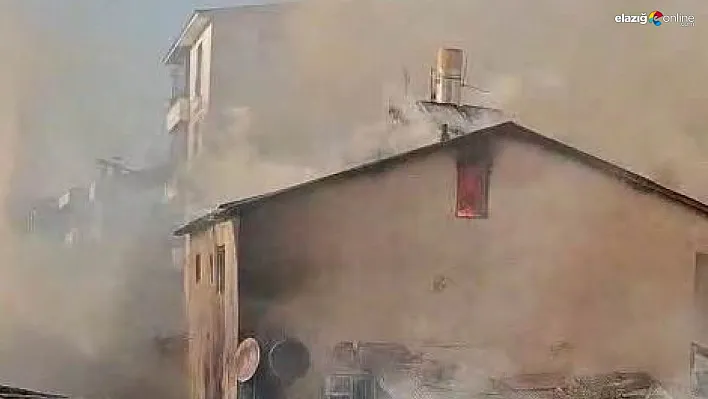 Bingöl'de korkutan çatı yangını