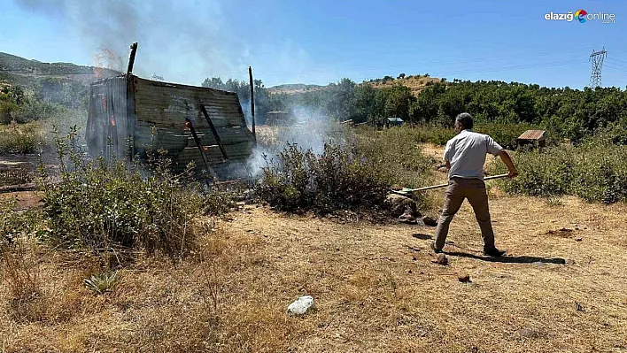 Bingöl'de çıkan yangın ormanlık alana sıçramadan söndürüldü