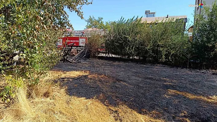 Bingöl'de örtü yangını eve sıçramadan söndürüldü