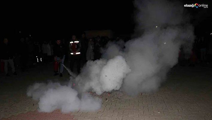 Bingöl'de pansiyonlu okullarda yangın tatbikatı