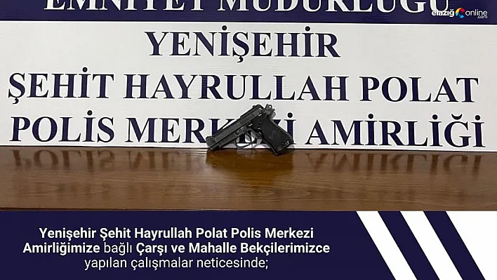 Bingöl'de ruhsatsız silah ele geçirildi