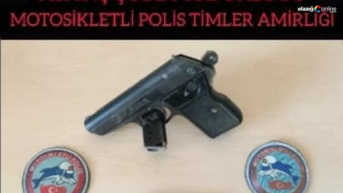 Bingöl'de ruhsatsız tabanca ele geçirildi