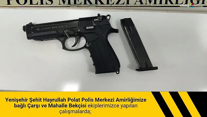 Bingöl'de ruhsatsız tabanca ve uyuşturucu madde ele geçirildi