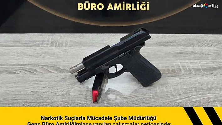 Bingöl'de ruhsatsız tabanca ve esrar ele geçirildi