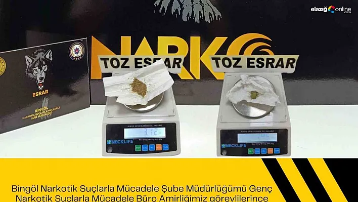 Bingöl'de uyuşturucu operasyonu