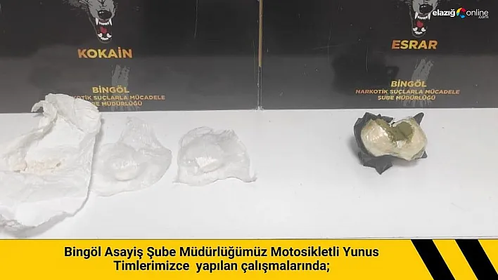 Bingöl'de uyuşturucu operasyonu