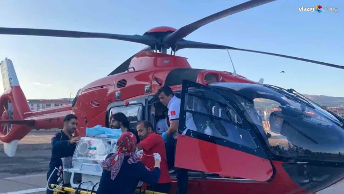 Bingöl'de yenidoğan bebek ambulans helikopterle Elazığ'a sevk edildi