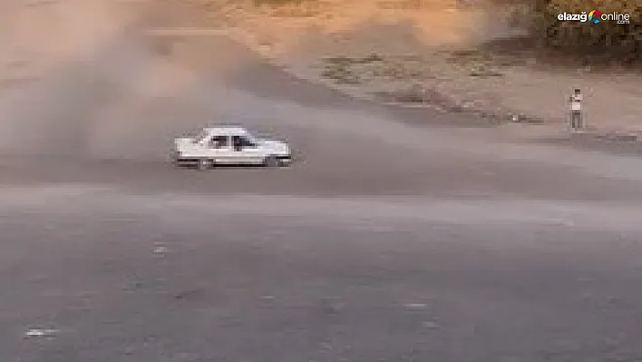 Elazığ'da Tofaş'la Drift Yapan Sürücü Kameraya Yansıdı!
