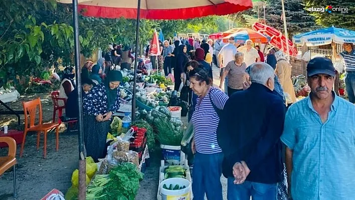 Gezin'de kadın pazarcılara yoğun ilgi!