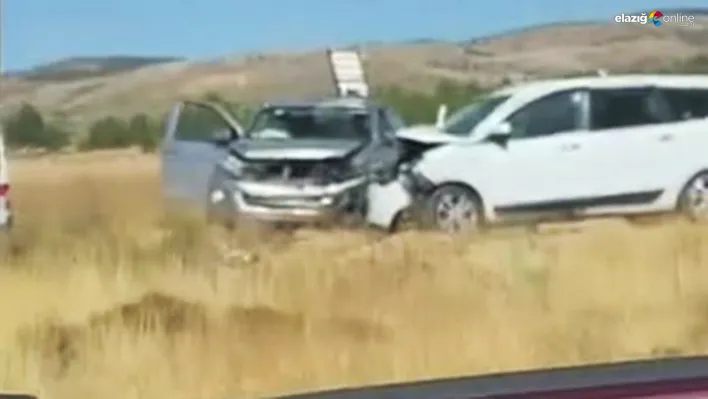 Çatalçeşme-Yurtbaşı yolunda korkutan kaza! İki araç kafa kafaya çarpıştı, 4 yaralı