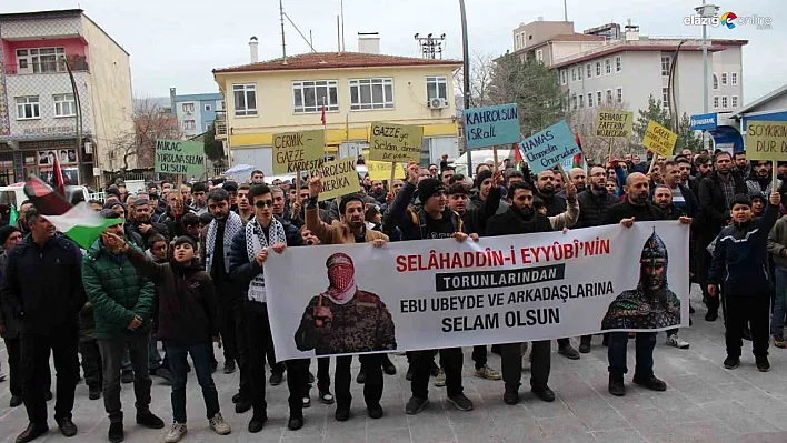 Çermiklilerden Filistin'e destek yürüyüşü