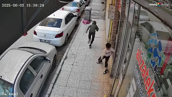 Korkutan Oyun Kamerada: Elazığ'da Çocuklar Torpil Attı, İş Yeri Karıştı!