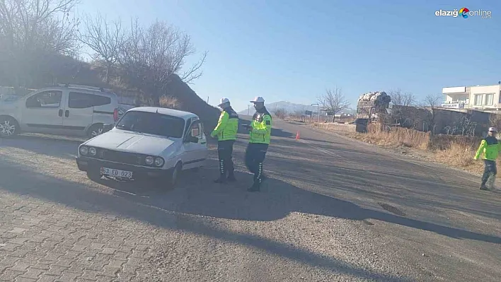 Çüngüş'te trafik denetimi