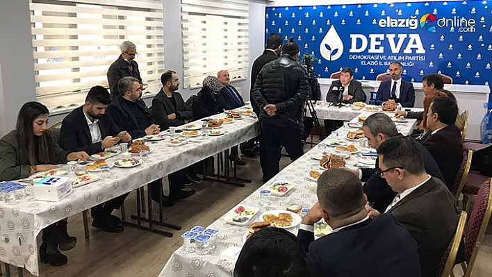 Deva Partisi Genel Başkan Yardımcısı Birol Aydemir'den Elazığ'a ziyaret