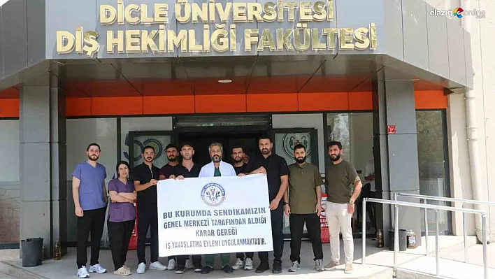 Dicle Üniversitesi Diş Hekimliği Fakültesi'nde iş bırakma eylemi