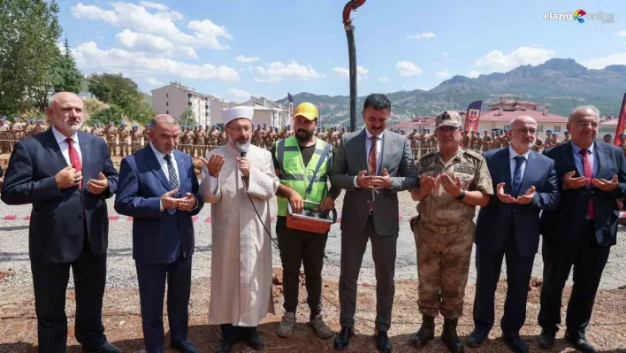 Diyanet İşleri Başkanı Erbaş, Tunceli'de cami temeli attı