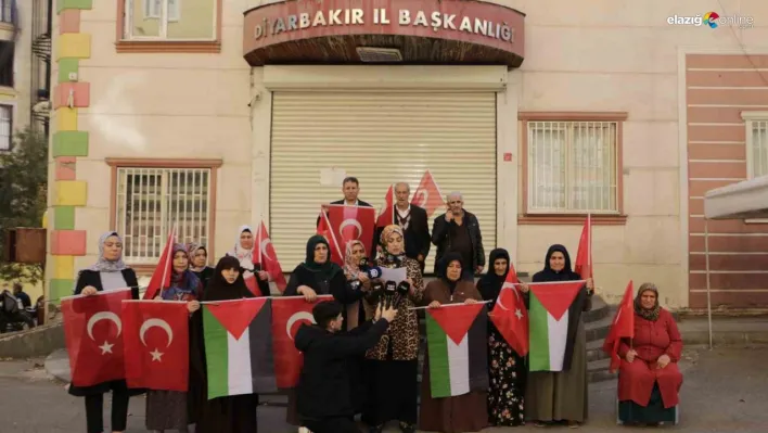 Diyarbakır annelerinden İsrail'in zulmüne tepki