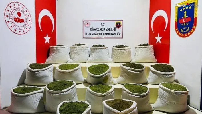 Diyarbakır'da 1 ton 354 kilo esrar, 122 bin uyuşturucu bitkisi ele geçirildi