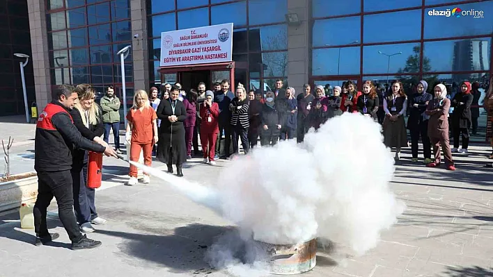 Diyarbakır'da 10 bin sağlık personeline yangın eğitimi