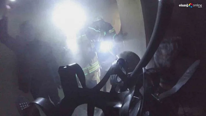 Diyarbakır'da 2'si çocuk 7 kişinin etkilendiği yangın kask kamerasına yansıdı