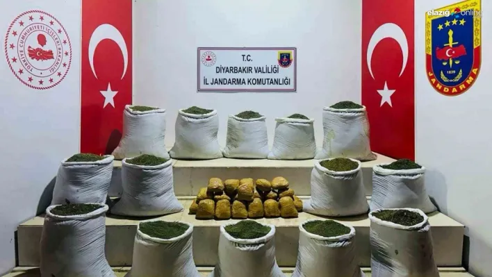 Diyarbakır'da 381 kilo esrar ele geçirildi