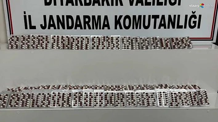 Diyarbakır'da 5 bin 570 adet kapsül uyuşturucu ile yakalanan 3 şüpheli tutuklandı