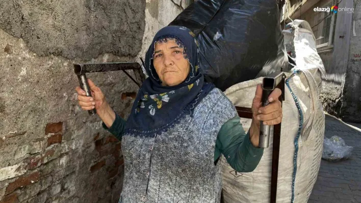 Diyarbakır'da 65 yaşındaki kadın, 20 yıldır çöp toplayarak geçimini sağlıyor