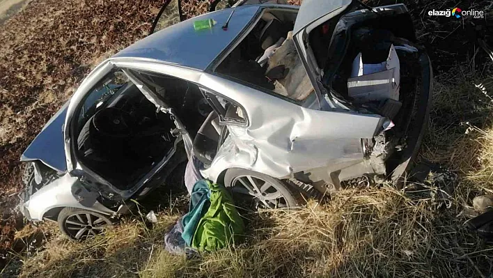 Diyarbakır'da araç şarampole yuvarlandı 1 ölü, 1'i ağır 3 yaralı