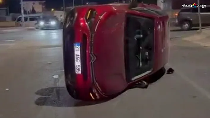 Diyarbakır'da araç takla attı: 1 yaralı