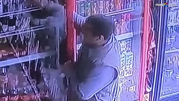 Diyarbakır'da bir şahsın içecek çalma anı güvenlik kamerasına yansıdı