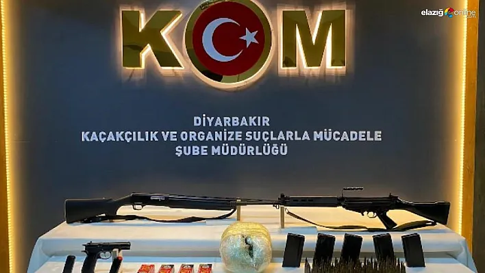 Silahlar ve uyuşturucular buğday yığınları altından çıktı!