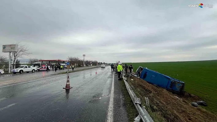 Diyarbakır'da cezaevi aracı devrildi: 13 yaralı