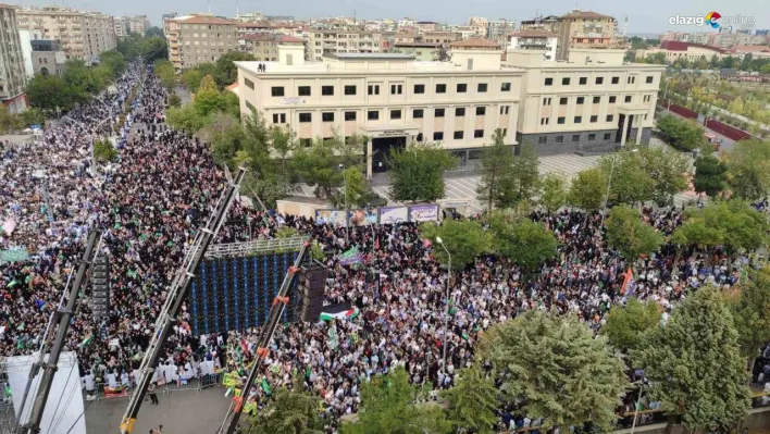 Diyarbakır'da Filistin için destek mitingi düzenlendi