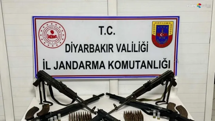 Diyarbakır'da iki adreste yapılan aramalarda uzun namlulu silahlar ele geçirildi