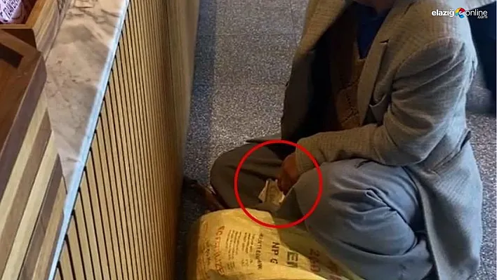 Dilencinin üzerinden çıkan para şoke etti