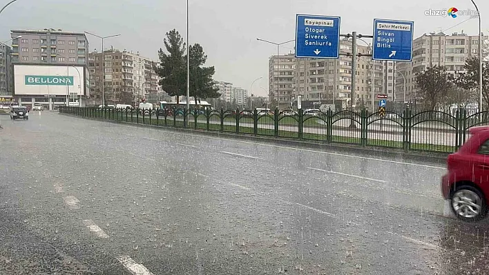 Diyarbakır'da kısa süreli sağanak etkili oldu